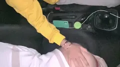 Cruising Married Uber Driver Fucks Twink's Mouth and Cums in His Mouth and Swallows Cum in the Car in Outdoor