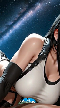 Tifa trouve le paradis sous les étoiles (vidéo en ia)