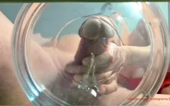 MILF Extreme Milking Cock in Water Slowmo Huge Cumshot
