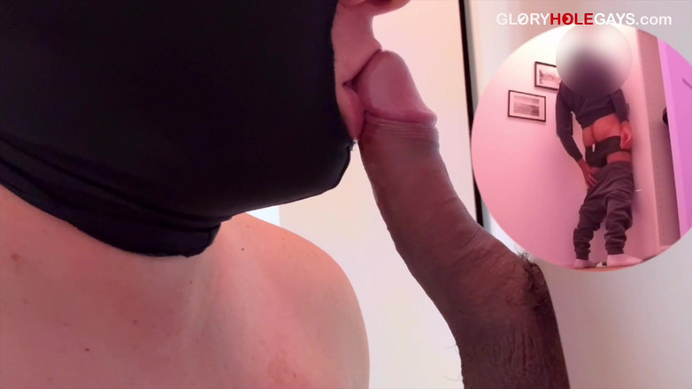 GLORYHOLEGAYS: Prosty kutas w Gloryhole - Język, aż spuści