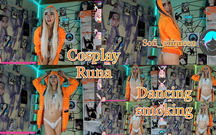 Sofi Elf queen: Halloween ep2 runa cosplay hút thuốc và khiêu vũ cho...