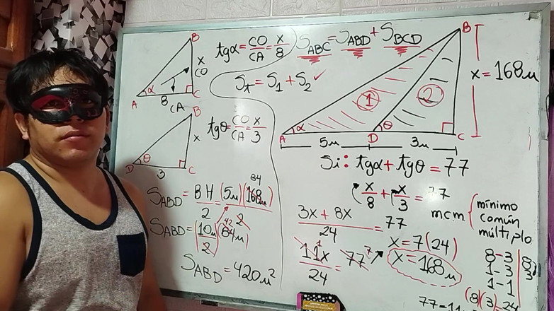 Rosaroja: 27 Trigonometry Mengira Ketinggian dan Kawasan Segitiga - Matematik Seksual - Azaghal...
