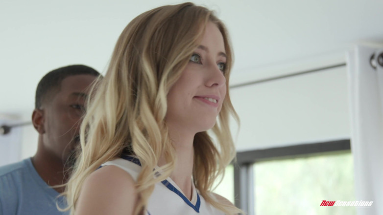 New Sensations: Cheerleader Haley Gets Stretched Out