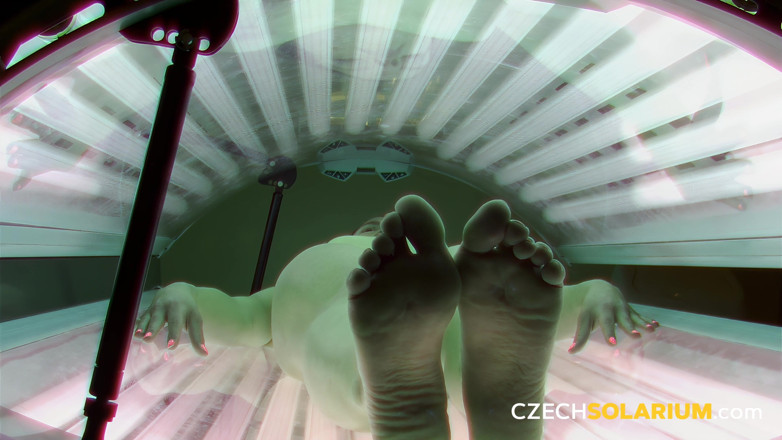 Czech Solarium: Çek solaryum 76: tam ekranda güzel amcık
