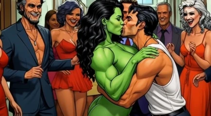 Slutty She-hulk Nudity. Cartoon