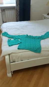 I Knitted Myself a Top and a Sweater, Bragging