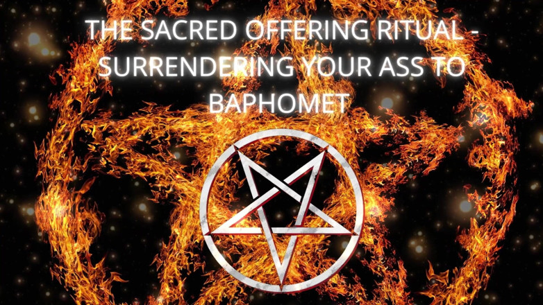Goddess Misha Goldy: pavitr peshakash rasm - Baphomet ko apni gand aatmasamarpan karna