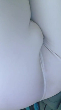Cum Through White Nike Leggings Using a Vibrator Bullet