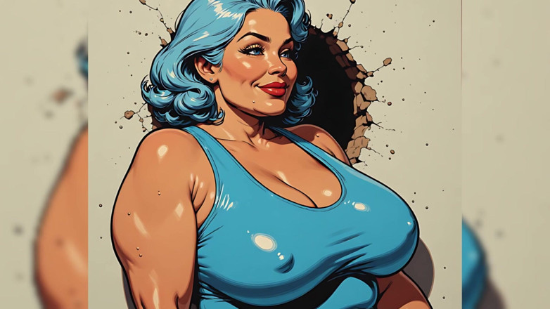 AI Porn: Curvy Women Swimsuit Art