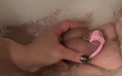 Release From Chastity and Small Dick Handjob