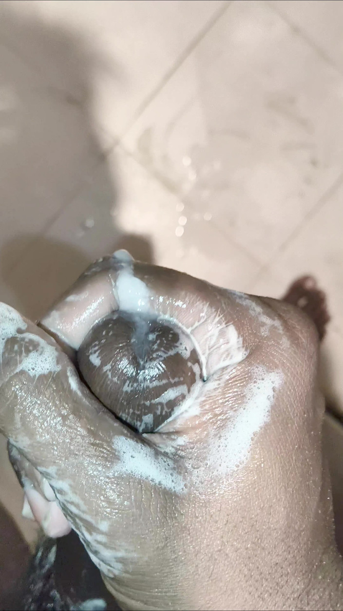 TS Azzy: TS Azzy Doing Self Pleasure Best Soap Handjob Masturbation in...