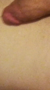 Fresh Cumshots Pooling and Still Full Hard Erect Clitty