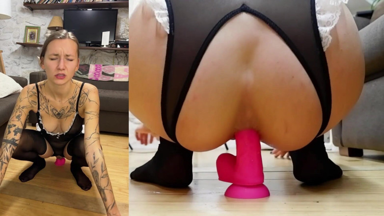 Cur1ouscoup420: The Maid Fucks Her Ass When Home Alone