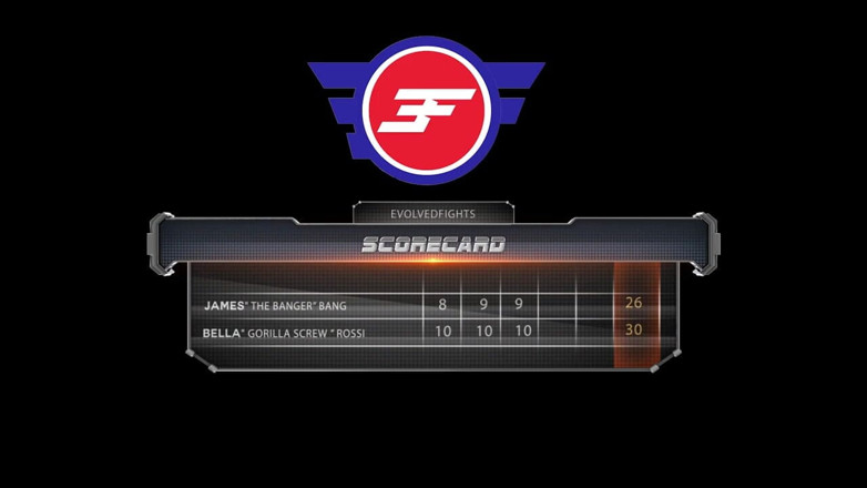 Evolved Fights: Bella Rossi versus James Bang Castigatorul se fute ratat