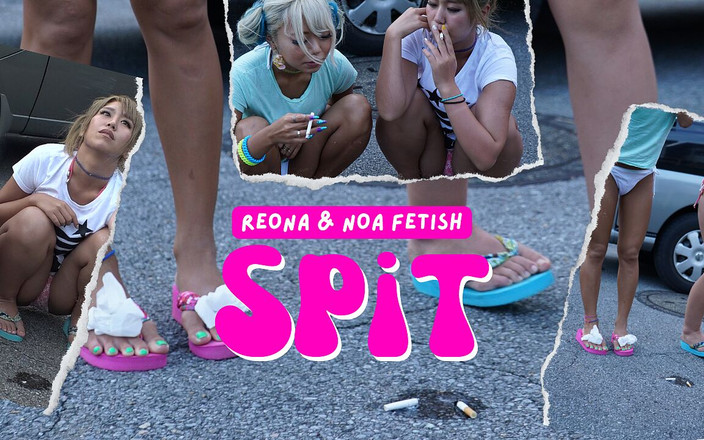 Japan Fetish Fusion: Курюча дівчина робить калюжі з плювками на вулиці; Noa &amp; Reona Maruyama