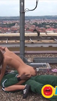 Small tits brunette slut craves interracial anal threesome outdoors