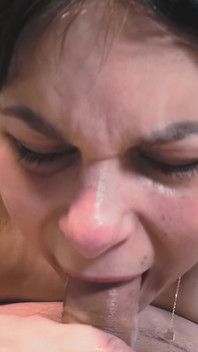 Sucking His Cock Taking It Deep Into My Throat