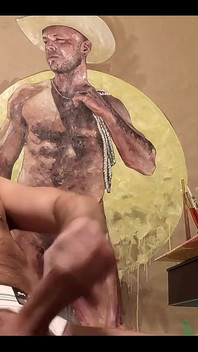 In Addition to Showing off for the Camera I Am Pretty Darn Good at Painting.