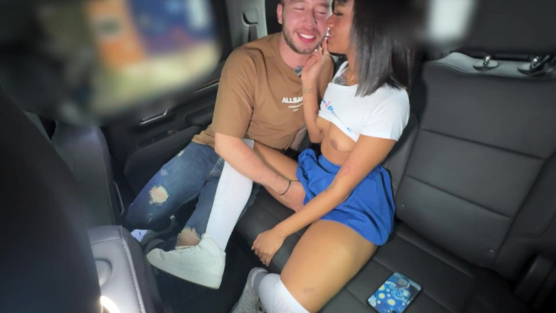 JuanBustos: Interracial Sexcar: Brittanytaylor Ebony Woman with a Big Butt, Devours...