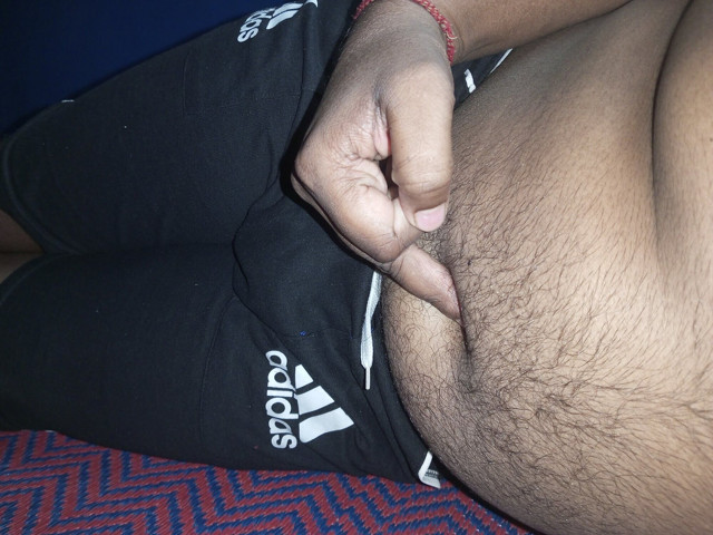 Penis Massage in Home with Lubricant Oil (Sweet Indian cock)