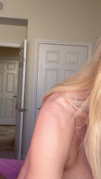 Beautiful Blonde with a Perfect Body Enjoys a Big Load
