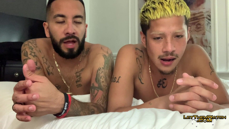 Let them watch: Edgar Twink Latino mengongkek zakar tembusan berganda latino tanpa kondom
