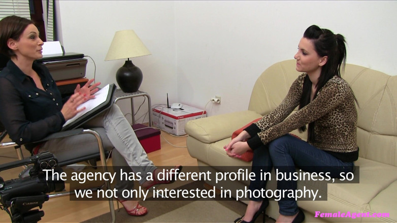 Female Agent: Female Agent - Dark Haired Hottie Eats Pussy and Sucks Dick