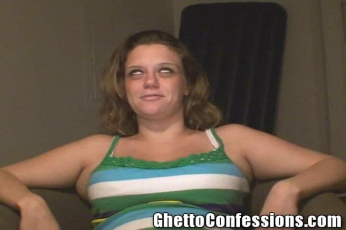 Ghetto Confessions: Вагітна біла сучка, коханець чорного члена, 3 тата, мінет, ковтання