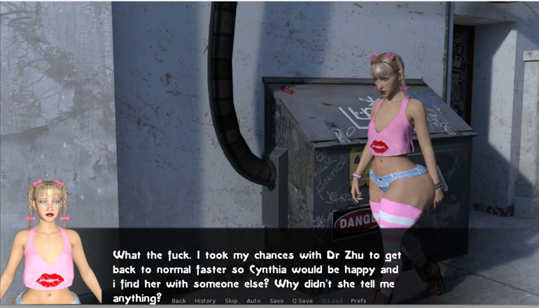 XXX Games Bunk - Trans: Futa Groves - Gameplay - Roleplay - Girlfriend Humilates the Cuck Sissy Boyfriend