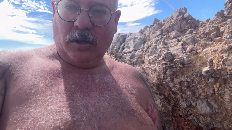Hand-Free-Daddy-Chub: Sitges Hiszpania Odsłoniła Starego Nagiego Grubasa