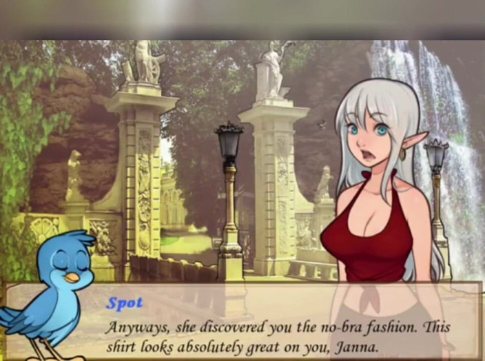 3DXXXTEEN2 Cartoon: Janna menetap dan mendapatkan pekerjaan pertamanya. Seks kartun lucah 3D