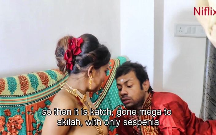Bollywood porn: Esposa recém-casada fodida por marido e cunhado juntos um trio...