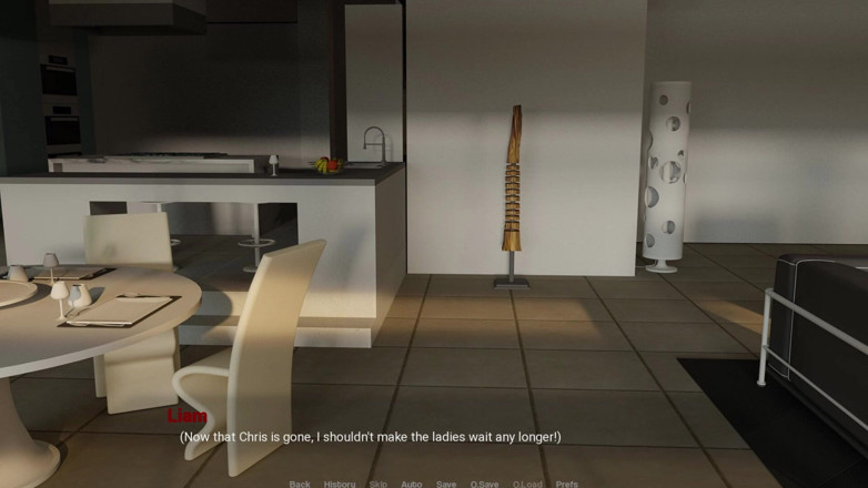 3D Cartoon Porn: Away From Home 34 - Liam Eats Eva’s Pussy in the Kitchen...