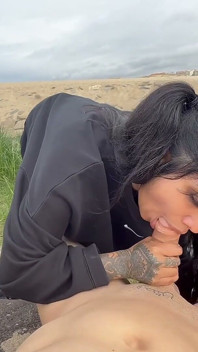 Public Creampie with Gattouz0 - I Got on My Knees, Sucked Him off and Finished Inside Me - Yasmina Khan