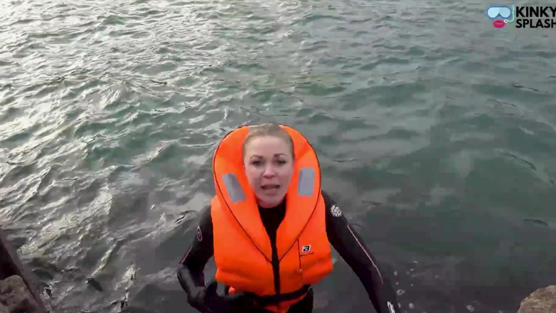 UKCuteGirl Lucy Lauren: Wetsuit and Lifejackets Lucy’s Freezing Comparison