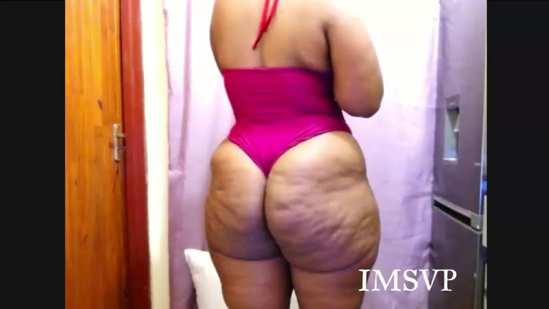 Big black clapping booties: Jack off to my ginormous ass in a sexy bikini,...