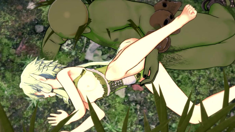 AnimeXtremoPH: 精灵弓箭手在森林里被一个哥布林性交