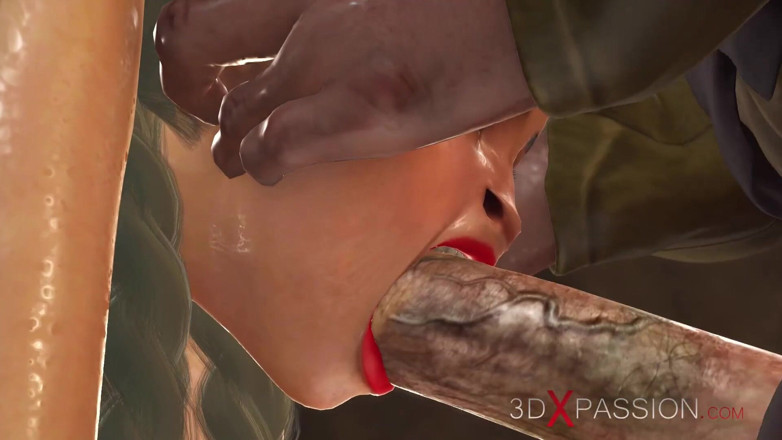 3dxpassion: Vier brüste und ein euter! Landwirt spielt mit einer sexy...