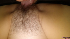 CloseUpCandy: Fantastisk hårig fitta äta och anal tunga jävla