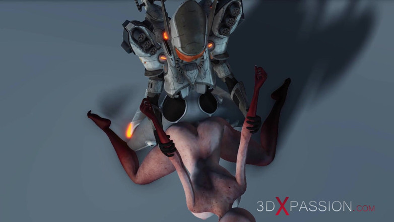 3dxpassion: Самку-инопланетянку жестко трахает исследователь sci-Fi в скафандре на экзопланете