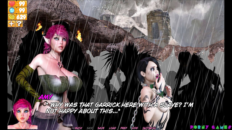 Porny Games: Підземелля рабів v0.57 - повія отримує анал (2/3)