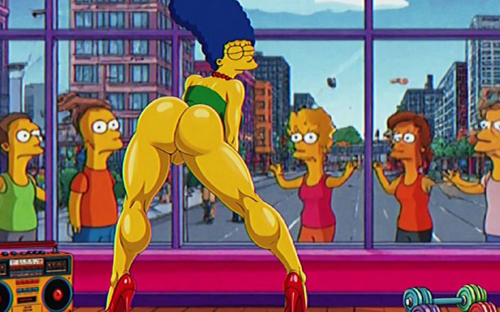 Octopussy Lovers Club: Getrouwde huisvrouw neukt met iedereen. Compilatie-animatie.