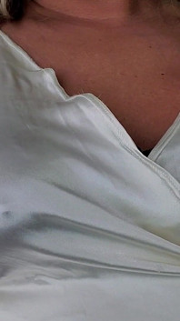White Satin Top
