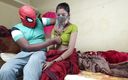 Miss priya studio: Bihari yenge örümcek adamın penisini emiyor