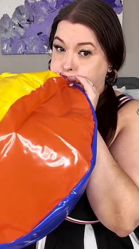 Beach Ball Blow-up Challenge