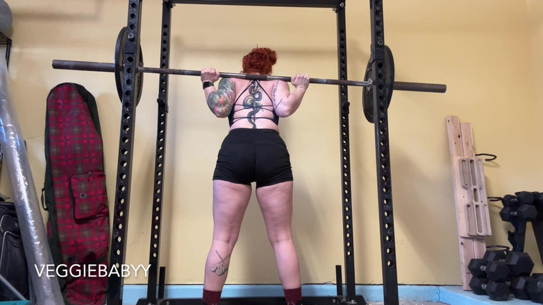 Veggiebabyy: Butt Clenching Leg Day Squats och Deadlifts Powerlifting Barbell Workout