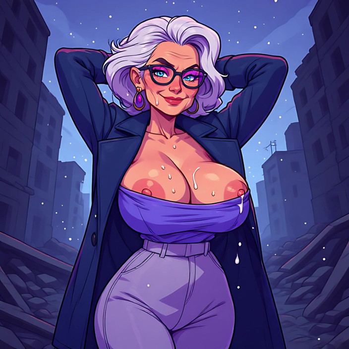 AI Porn: Big Lactating Cartoon Boobs