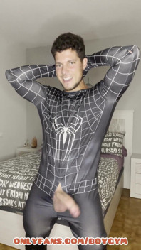 My Big Cock Cums with No Touchspiderman Suit