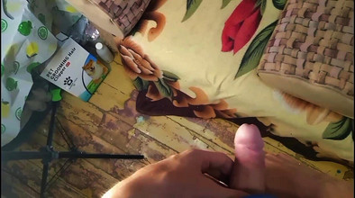 Fish Cam: Young Guy Fucks Pillow and Cums Juicy