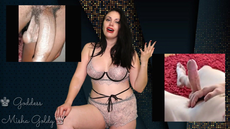 Goddess Misha Goldy: ¡Vamos, muéstrame cómo chuparías estas pollas! Realmente quieres esas pollas, ¿no? ¡Envuelve...